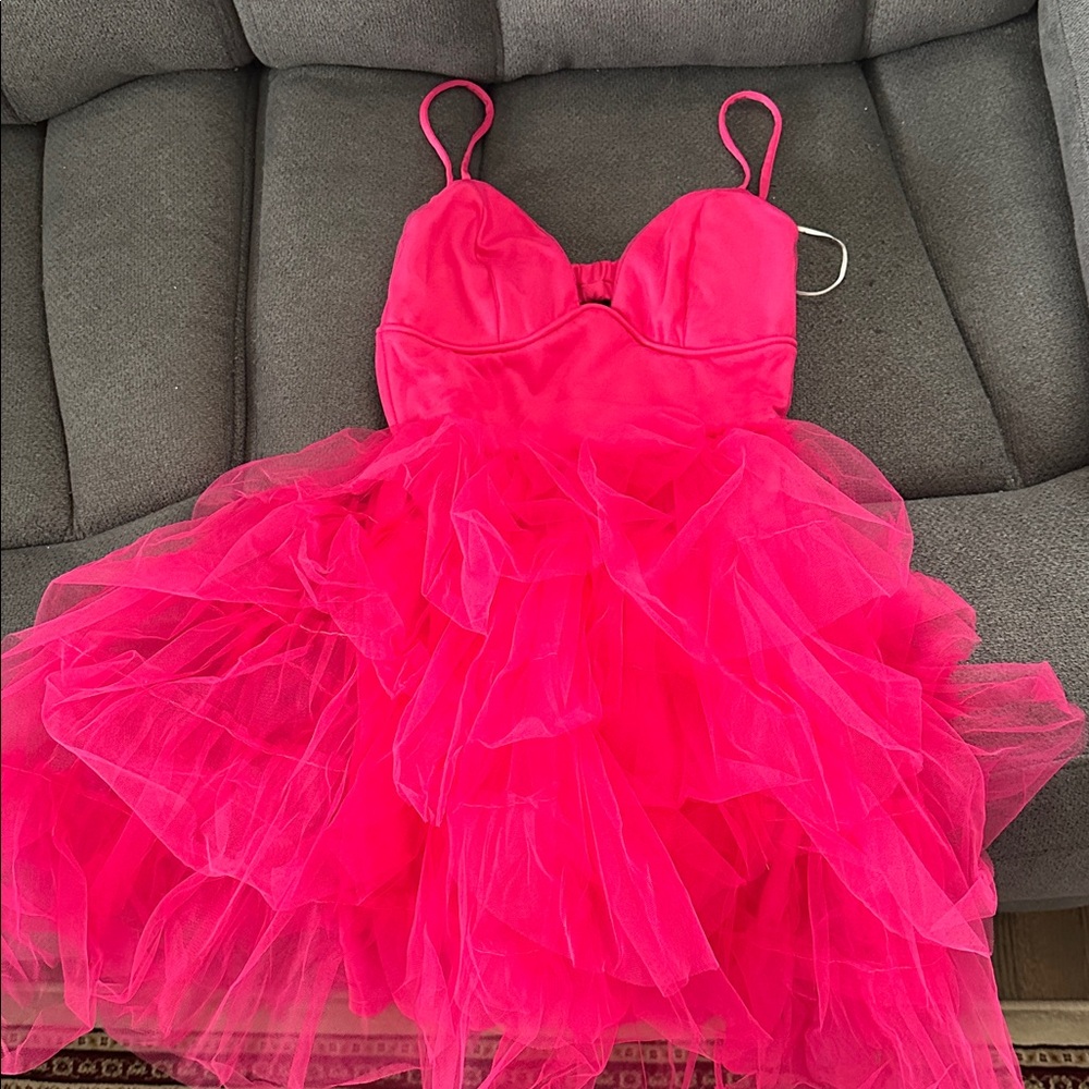 Hello Molly Hot Pink Tulle Dress